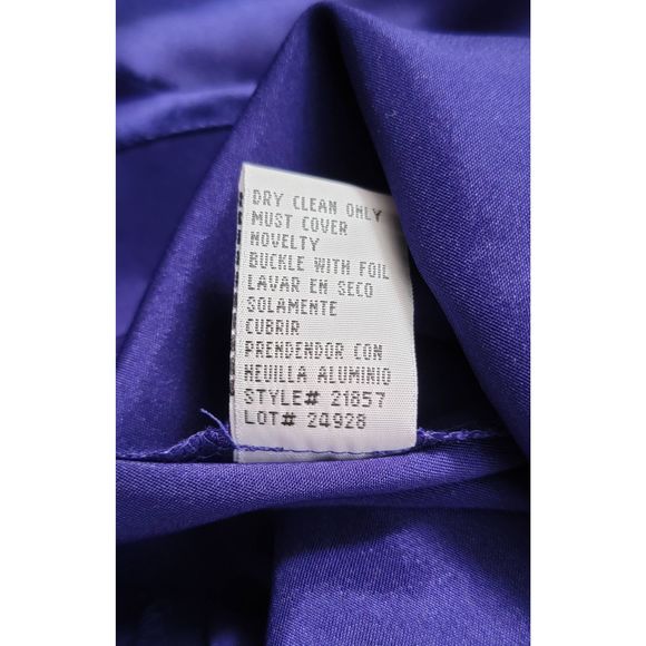 Metaphor Top Wrap Style Blouse Women's XL Purple Sleeveless Plunging Surplice Ne - Picture 13 of 13